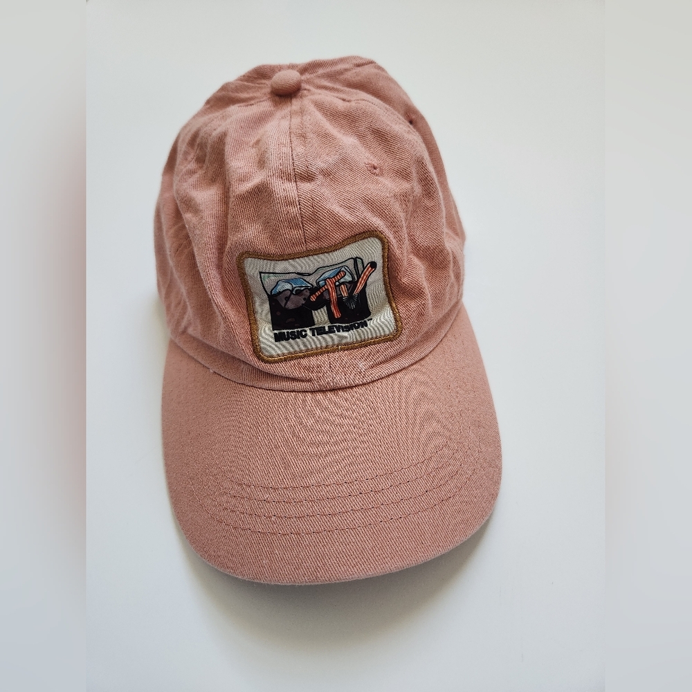 MTV Adjustable Hat Peach Color One Size